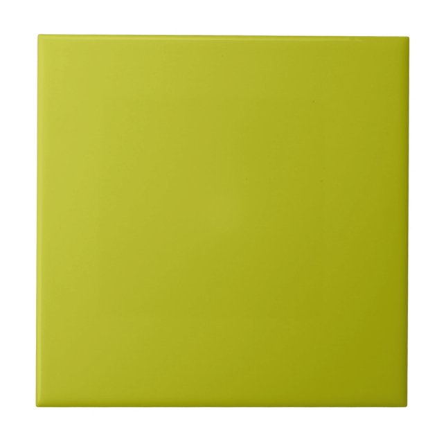 Einfaches Chartreuse Grün Einfarbig Einfache Farbe Fliese (Vorderseite)