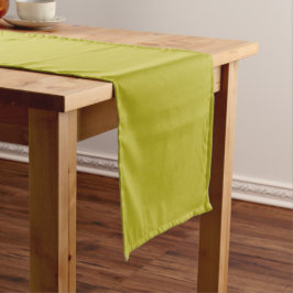 Einfaches Chartreuse Grün Einfarbig Einfache Farbe Kurzer Tischläufer