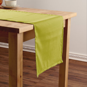 Einfaches Chartreuse Grün Einfarbig Einfache Farbe Kurzer Tischläufer