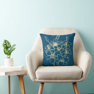 Einfaches Chic Floral Kissen