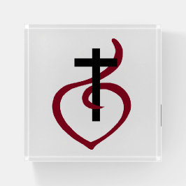 Einfaches Christliches Kreuz Briefbeschwerer