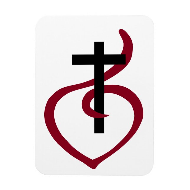 Einfaches Christliches Kreuz Magnet (Vertikal)