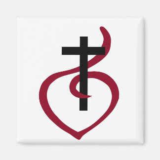 Einfaches Christliches Kreuz Magnet