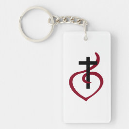 Einfaches Christliches Kreuz Schlüsselanhänger