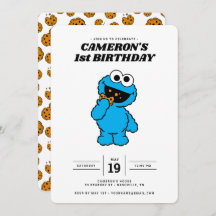 Einfaches Cookie Monster 1. Geburtstag