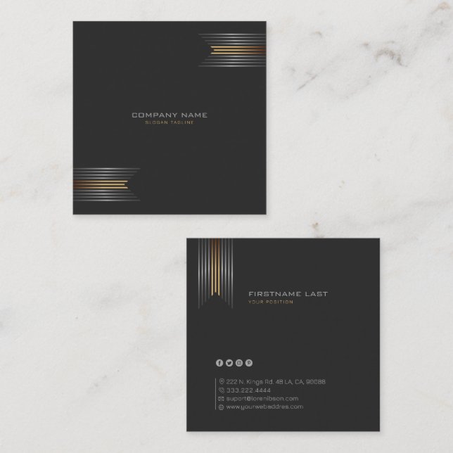 Einfaches Corporate Design mit gestalterischem Akz Treuekarte (Vorne/Hinten)