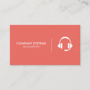Einfaches Corporate-Headset Visitenkarte