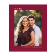 Einfaches Cranberry Red BUDGET Hochzeitsstipendium