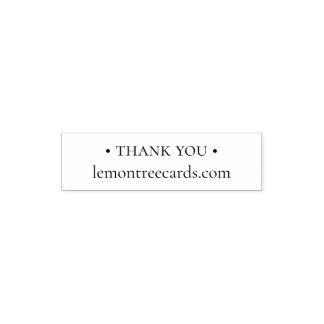 Einfaches Dankeschön an die Website selbst-inking  Permastempel
