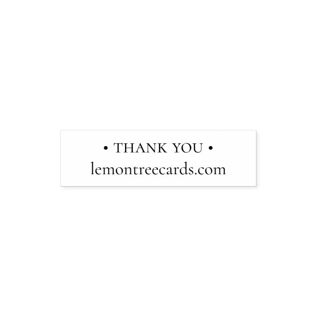 Einfaches Dankeschön an die Website selbst-inking  Permastempel (Design)