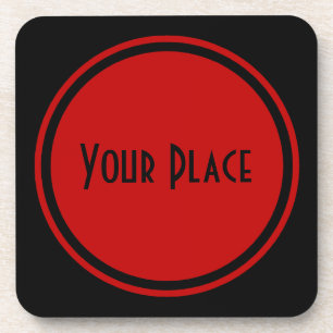 Einfaches dennoch hoch entwickeltes Rot Untersetzer