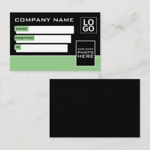 Einfaches Design, Foto-ID-Karten Visitenkarte