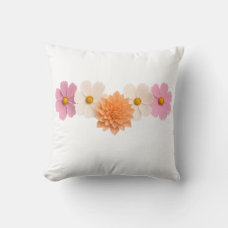 Einfaches Design für die Blume von Throw Pillow Kissen