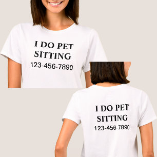 Einfaches Design für HeimtiereTjirtsDoppelseitige  T-Shirt