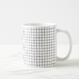 Einfaches Design Kariert Square Pattern - Tasse