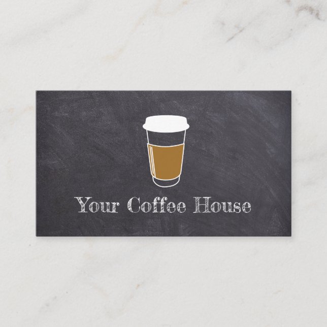 Einfaches Design Kostenlose Prämie Kaffeekarte Treuekarte (Vorderseite)