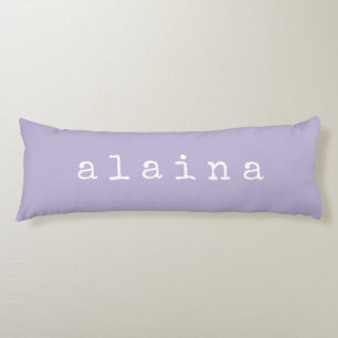 Einfaches Design Minimalistischer Namen in Lilac P Seitenschläferkissen