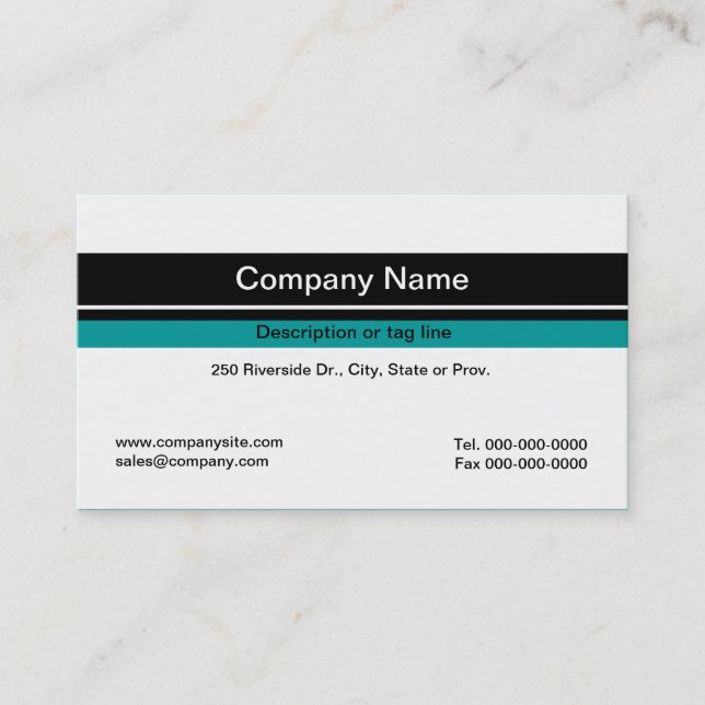Einfaches Design Template Visitenkarte (Vorderseite)