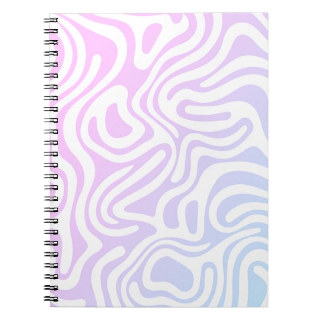 Einfaches Design und elegantes abstraktes SpiralNo Notizblock (Vorderseite)