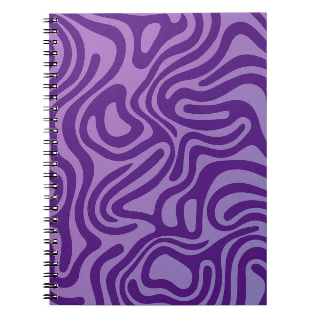 Einfaches Design und elegantes abstraktes SpiralNo Notizblock (Vorderseite)