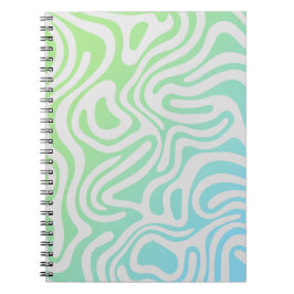 Einfaches Design und elegantes abstraktes SpiralNo Notizblock