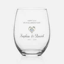 Einfaches Diamond Heart Wedding Jubiläum
