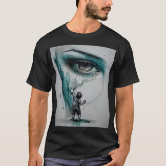 Einfaches dunkles T-Shirt