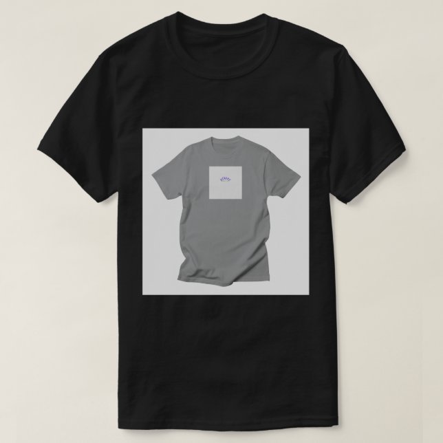 Einfaches dunkles T-Shirt (Design vorne)