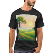 Einfaches dunkles T-Shirt