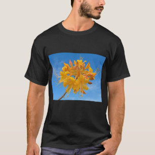 Einfaches dunkles T-Shirt mit Florida Flame Azalea