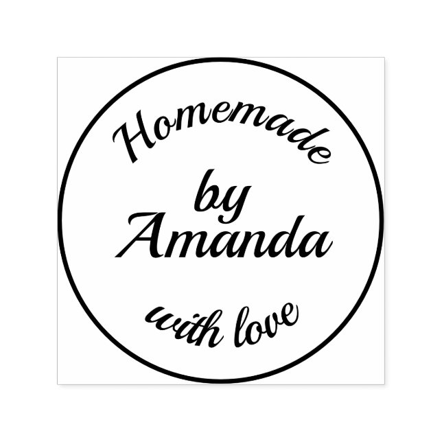 Einfaches Eigenleben mit Liebe personalisieren Typ Permastempel (Design)