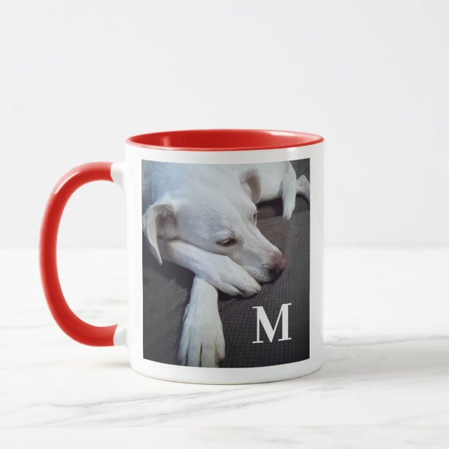Einfaches Ein Foto Frohe Friedliche Weihnachten Ni Tasse (Links)