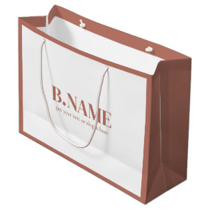 Einfaches Einkaufen eigener Logos Große Geschenktüte