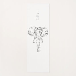 Einfaches Elefantendesign Anpassbare Yoga-Matte Yogamatte