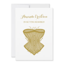 Einfaches Elegance Gold Corset Lingerie Brautparty