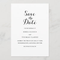 Einfaches Elegant | Moderne Hochzeit Sichern Sie d