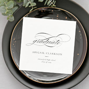Einfaches Eleganter Script-Abschluss Serviette