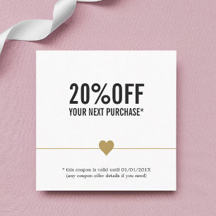 Einfaches elegantes Beauty Salon Coupon