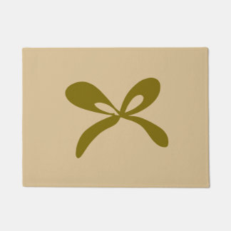 Einfaches elegantes benutzerdefiniertes Logo hier Fußmatte