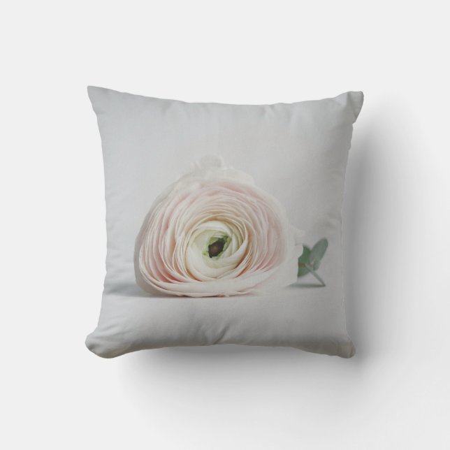 Einfaches elegantes Blumenkissen Kissen (Vorderseite)