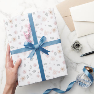 Einfaches elegantes botanisches Muster Geschenkpapier