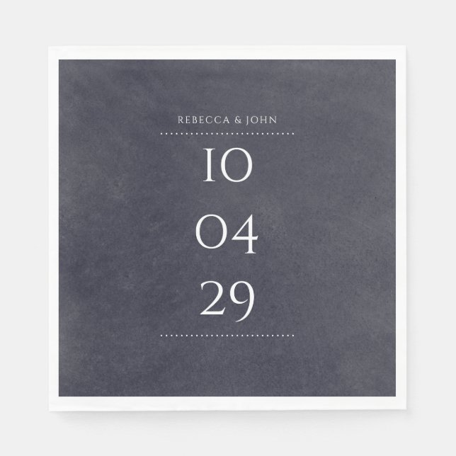 Einfaches elegantes Chalkboard-Special Serviette (Vorderseite)