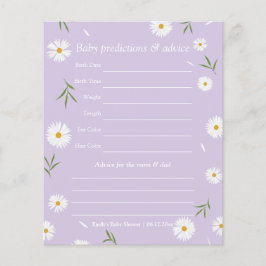 Einfaches elegantes Daisy Baby Shower Guessing Gam