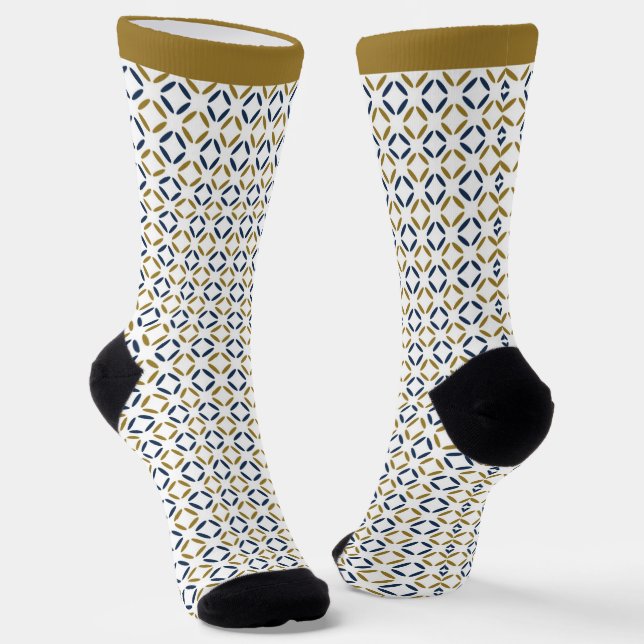 Einfaches elegantes geometrisches Muster. Socken (Gewinkelt)