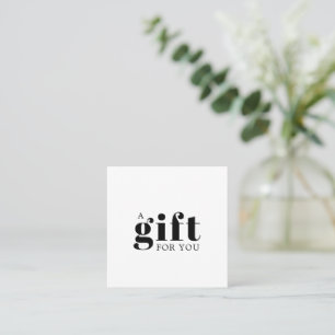 Einfaches Elegantes Geschäftsgeschenk Treuekarte