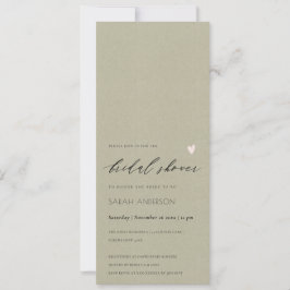 EINFACHES ELEGANTES GOLD KRAFT TYPOGRAPHY-Brautpar Einladung