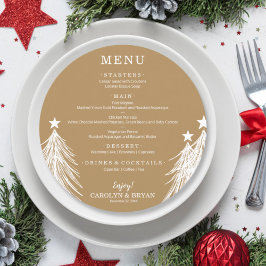 Einfaches elegantes Gold Menükarte