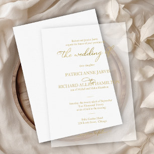 Einfaches Elegantes Goldfolien-Script Klassische H