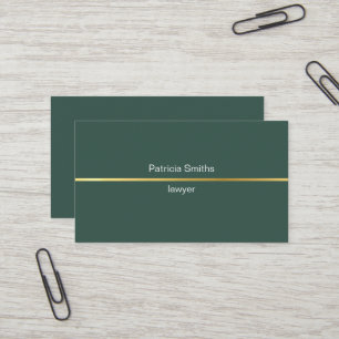 Einfaches elegantes Goldstreifen-Rechtsanwältin, g Visitenkarte
