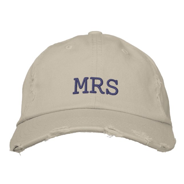 Einfaches elegantes Hochzeitsstil-Party Bestickte Baseballkappe (Vorderseite)